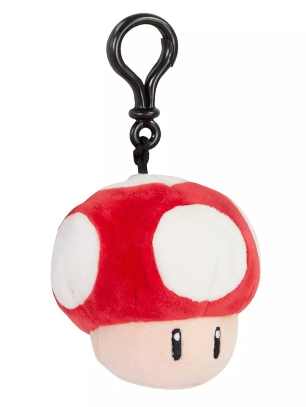 SUPER MARIO Club Mocchi Mushroom Plush Clip-On Keychain NEW - Picture 2 of 4